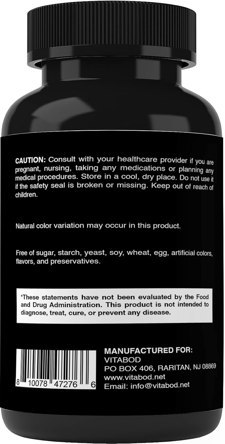 Benfotiamine 600mg Vegetarian Capsules - Fat Soluble Vitamin Supplement for Vitality and Wellness