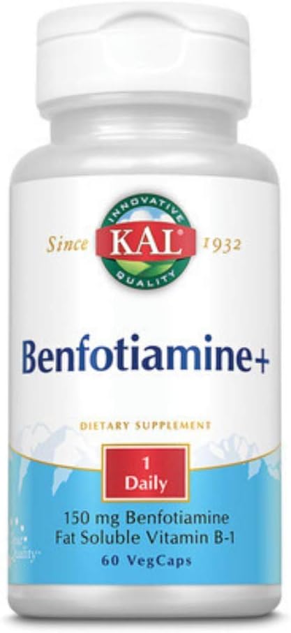Benfotiamine Plus Tablets 150mg, 60 Count - Kal Brand