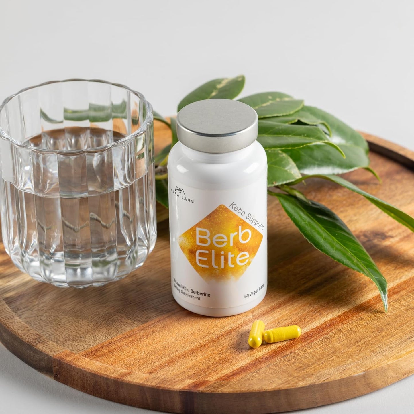 BerbElite BrocElite Supplement by Mara Labs | 350mg Berberine HCL & Broccoli Seed Complex | Enhanced Bioavailability | 60 Servings