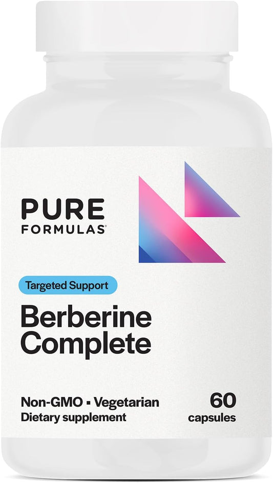 Berberine Complete Supplement 500mg | Enhanced Absorption 60 Vegetarian Capsules by PureFormulas