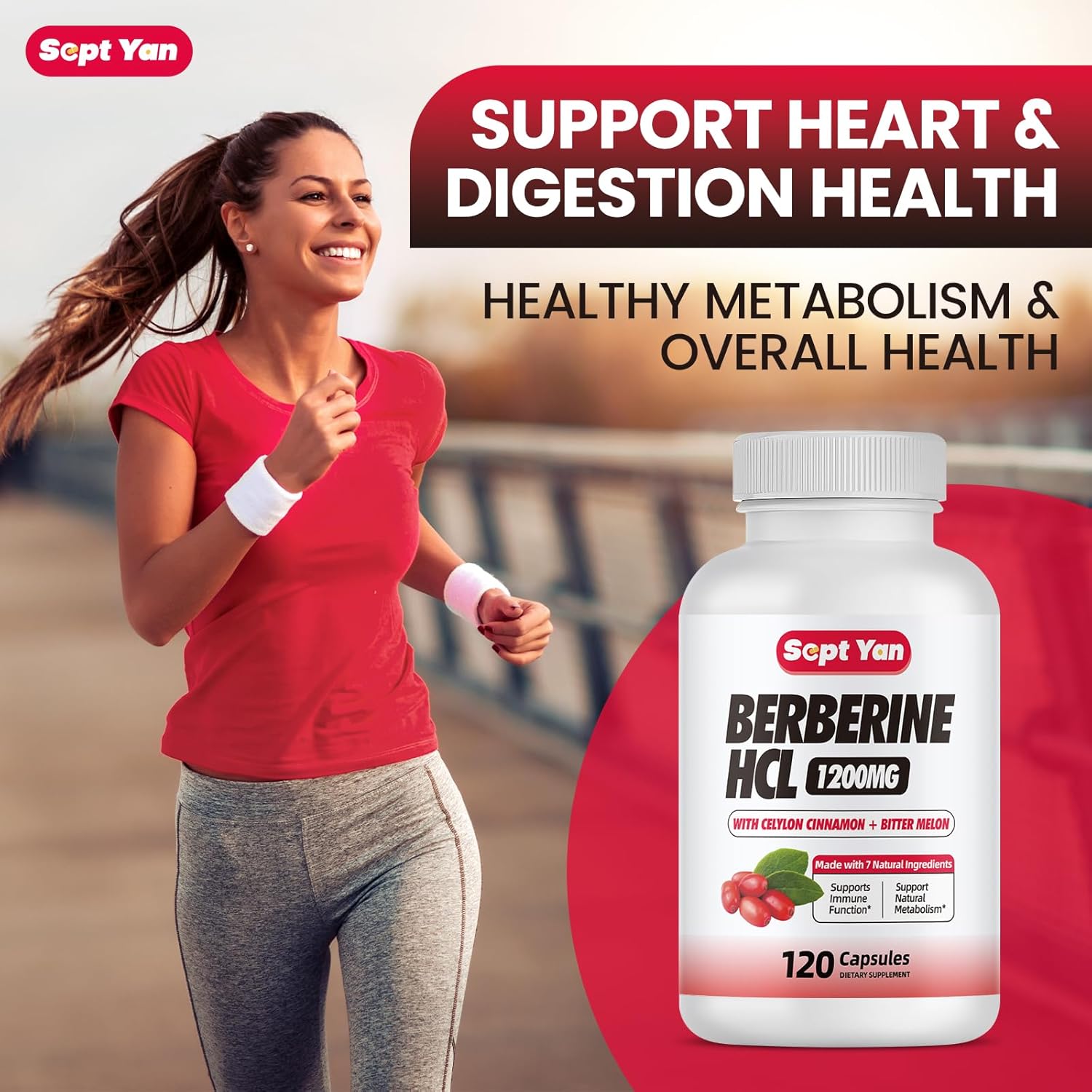 Berberine Supplement 1500mg with Ceylon Cinnamon - 120 Vegan Capsules for Immune, Metabolism, Digestion & Heart Health - BoostGo Australia