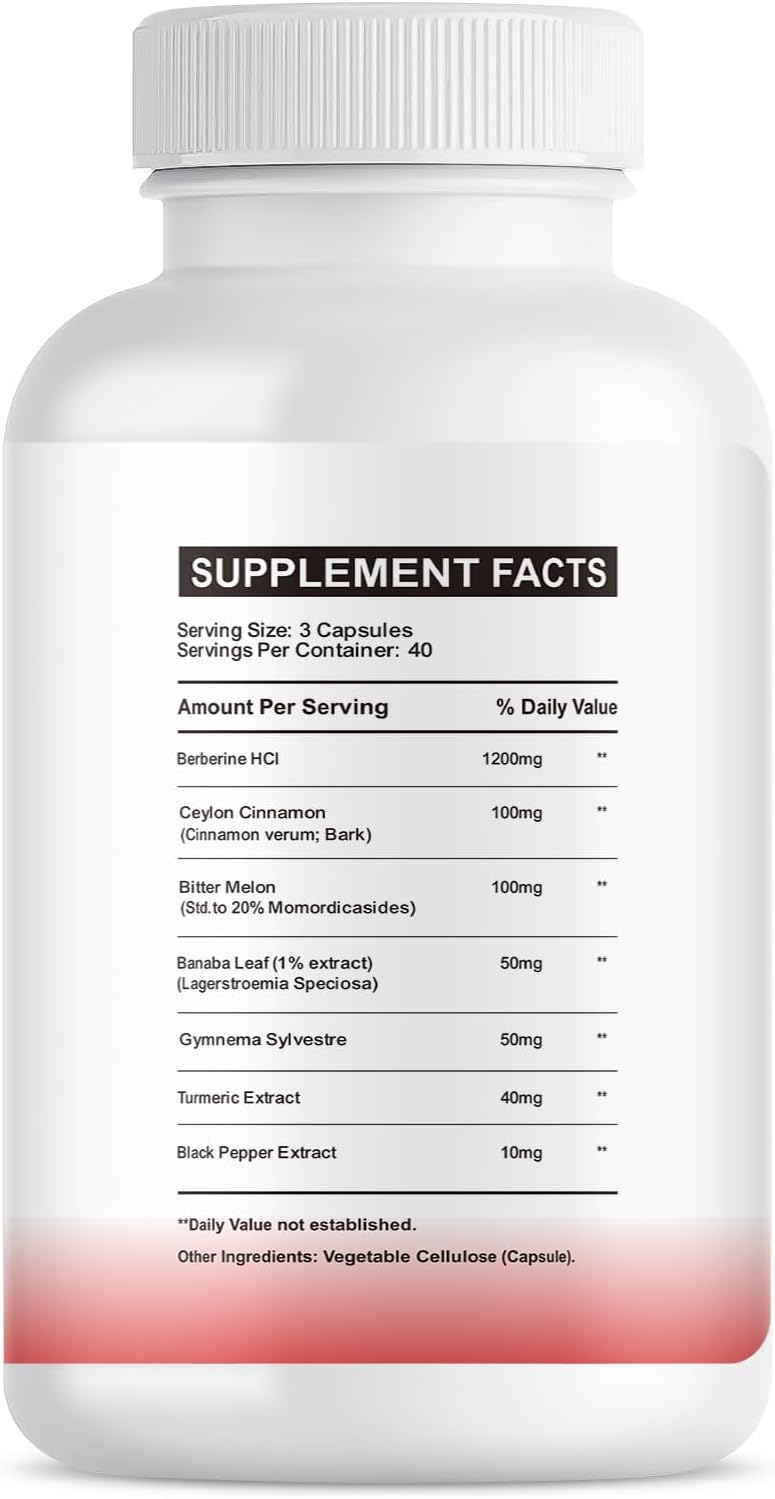 Berberine Supplement 1500mg with Ceylon Cinnamon - 120 Vegan Capsules for Immune, Metabolism, Digestion & Heart Health - BoostGo Australia