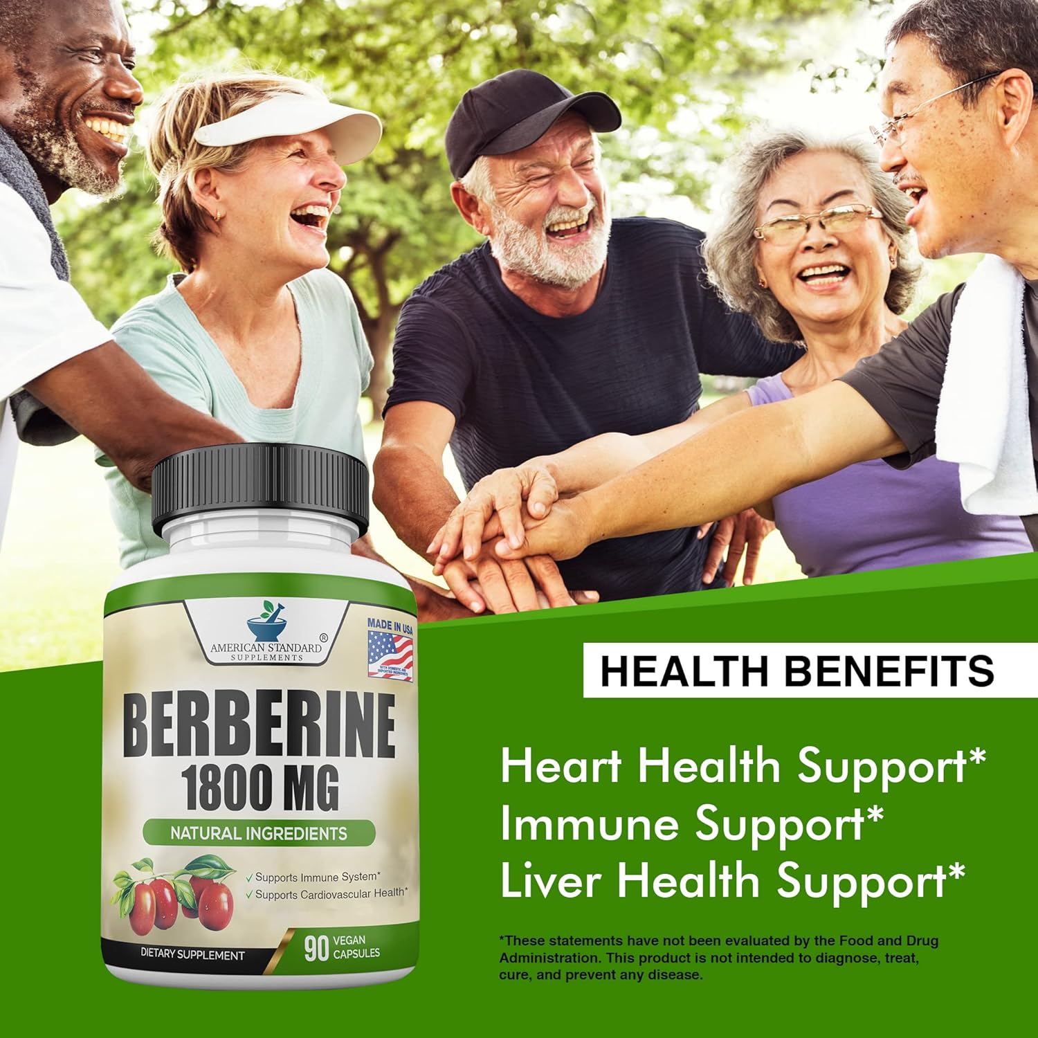 Berberine Supplement 1800mg Per Serving - Supports Cardiovascular Health - 90 Veggie Capsules - BoostGo Australia