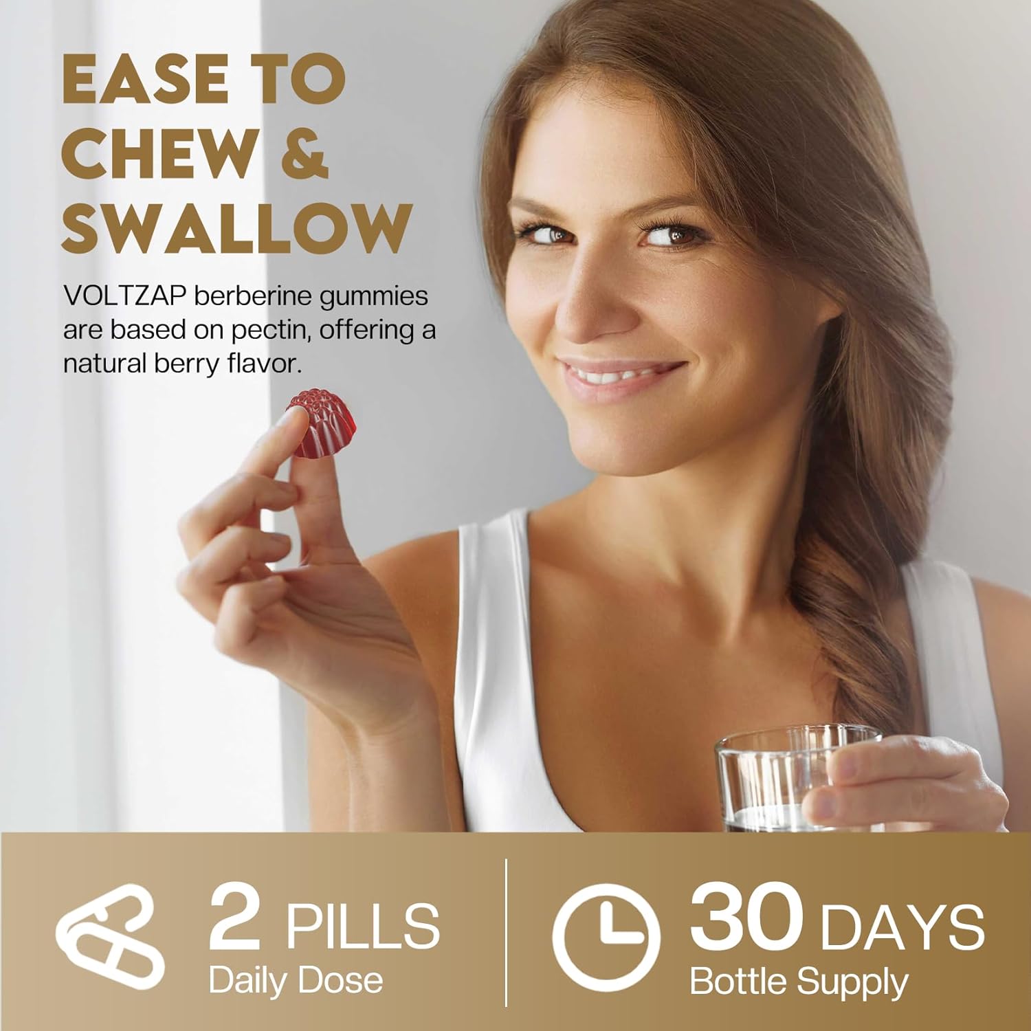 Berberine Supplement Gummies 1200mg with Ceylon Cinnamon, Turmeric, Milk Thistle, Artichoke - Vegan Raspberry Flavor - 60 Count