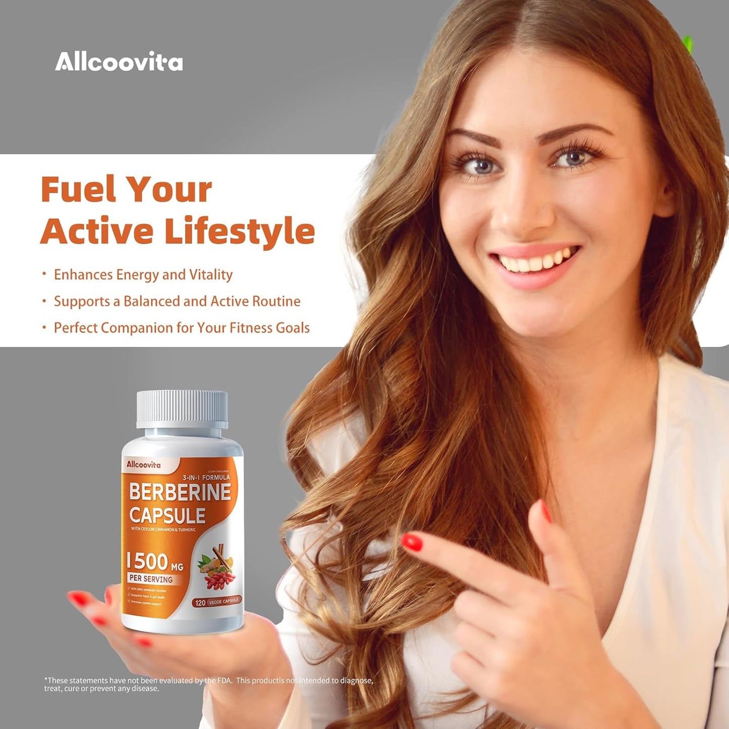 Berberine Supplement with 1500mg Per Serving - 120 Capsules with Pure Ceylon Cinnamon - Root Pills for Berberine HCI - High Strength Berberine Plus