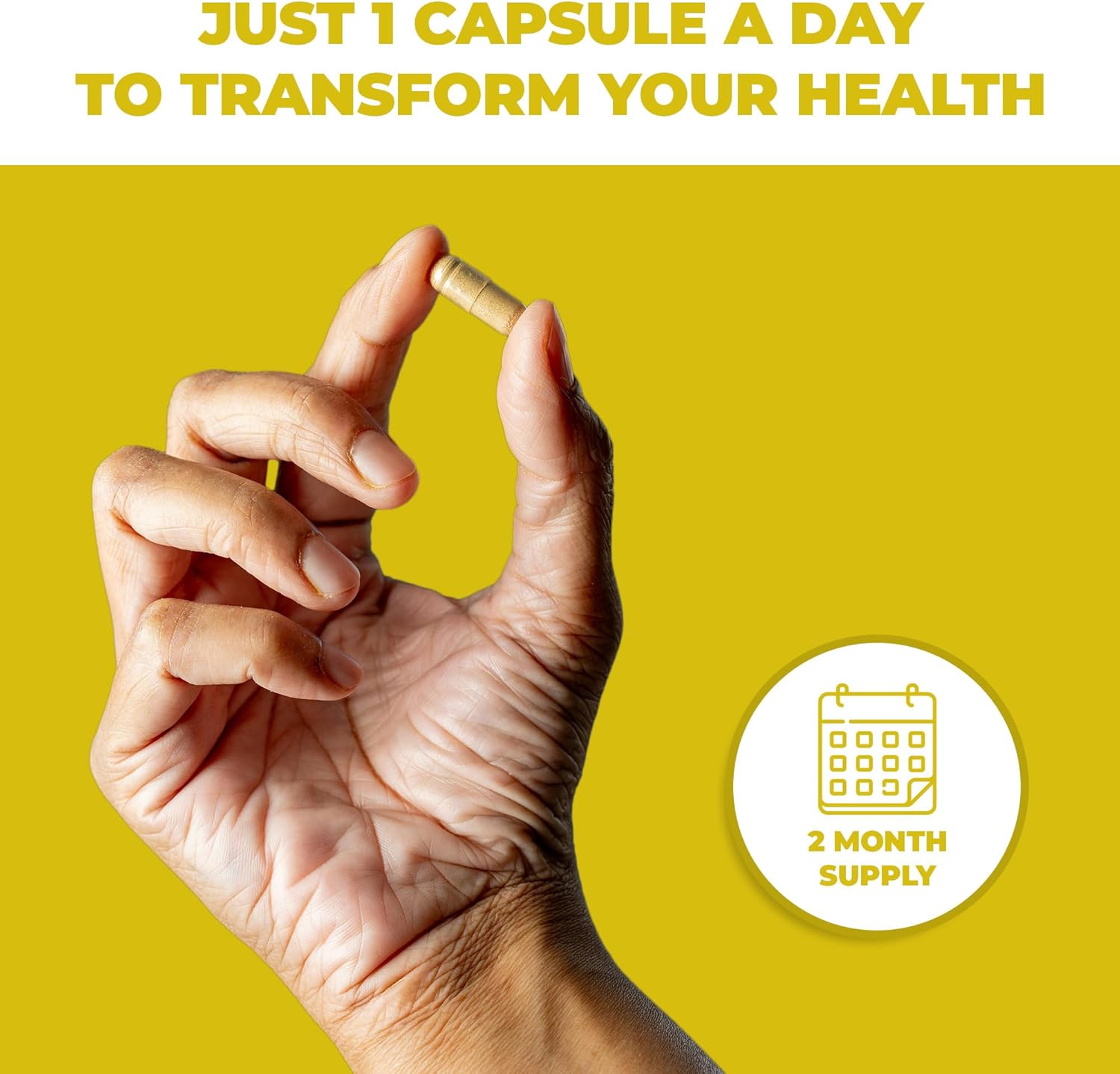 Berberine with Cinnamon Capsules for Healthy Metabolism | Non-GMO, Gluten-Free Supplement | 60 Capsules in Glass Bottle