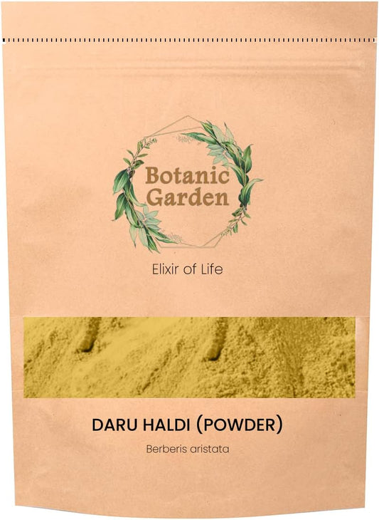 Berberis Aristata Powder 250g - Daru-Haldi, Berberry Root Powder, Tree-Turmeric - Botanic Garden Quality