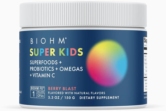 Berry Blast Probiotic Superfood Powder for Kids, Antioxidants & Omega-3, Gluten-Free, Non-GMO, Dairy-Free, Vegetarian, Ages 4+, 30 Servings