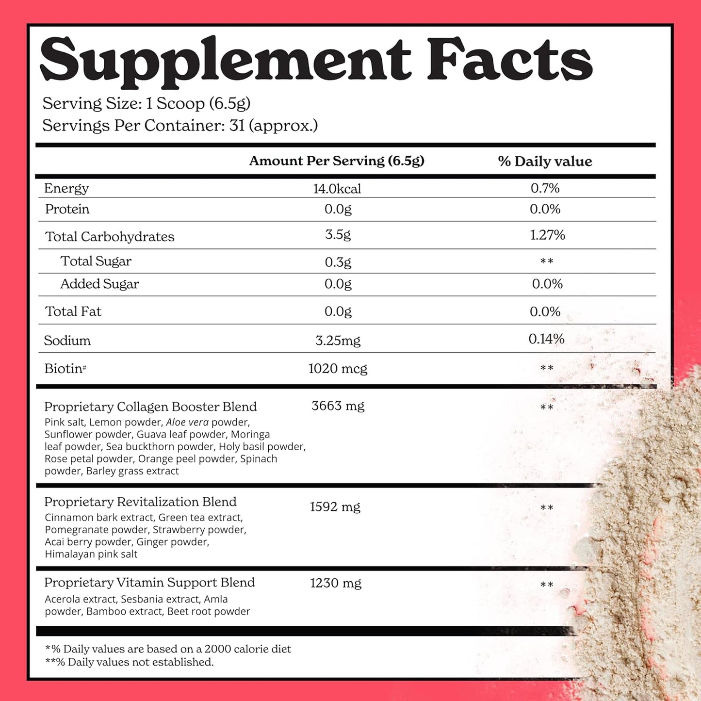 Berry Flavor Eternal Youth Collagen Builder - 200g for Radiant Skin - Boost Collagen & Antioxidant Support - No Sugar & Additives