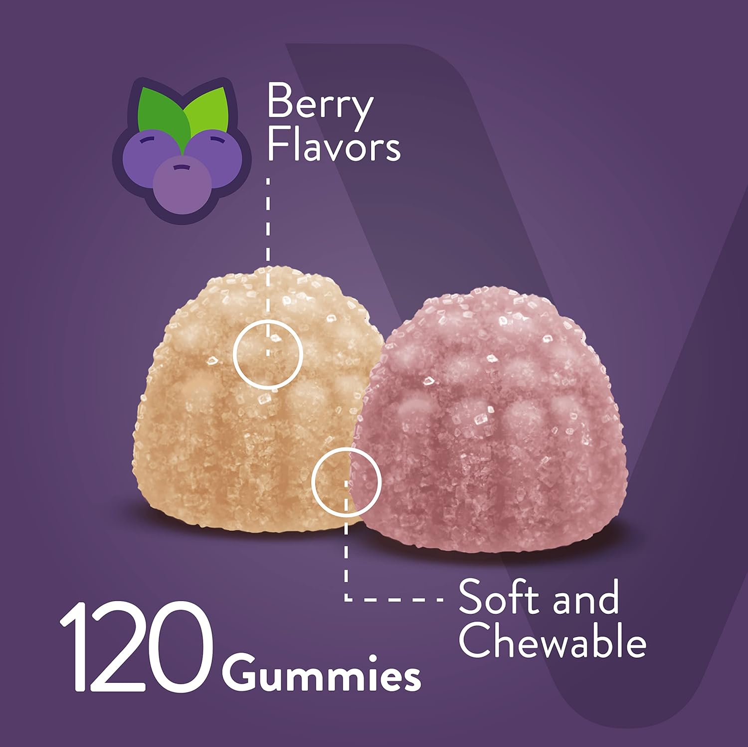 Berry Flavored Calcium Gummies with Vitamin D3 for Bone & Tooth Health - Chewable, Kosher, Gluten Free for Women, Men & Teens - BoostGo Australia