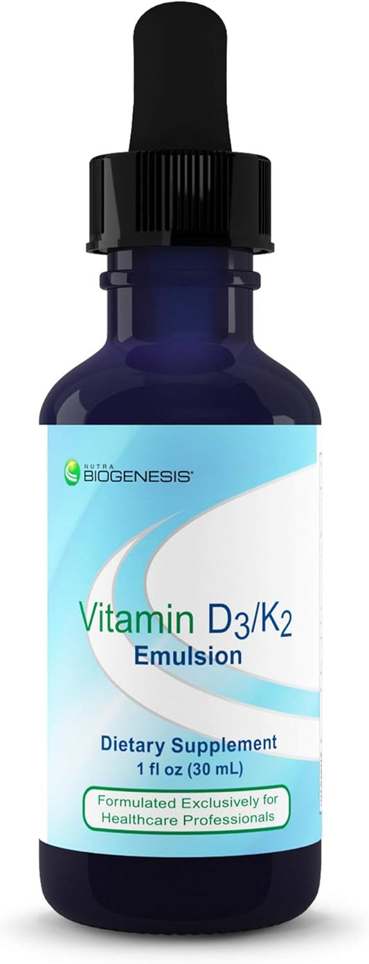 Berry Flavored Nutra BioGenesis BioGenesis Vitamin D3-K2 Emulsion Drops - 1 Ounce