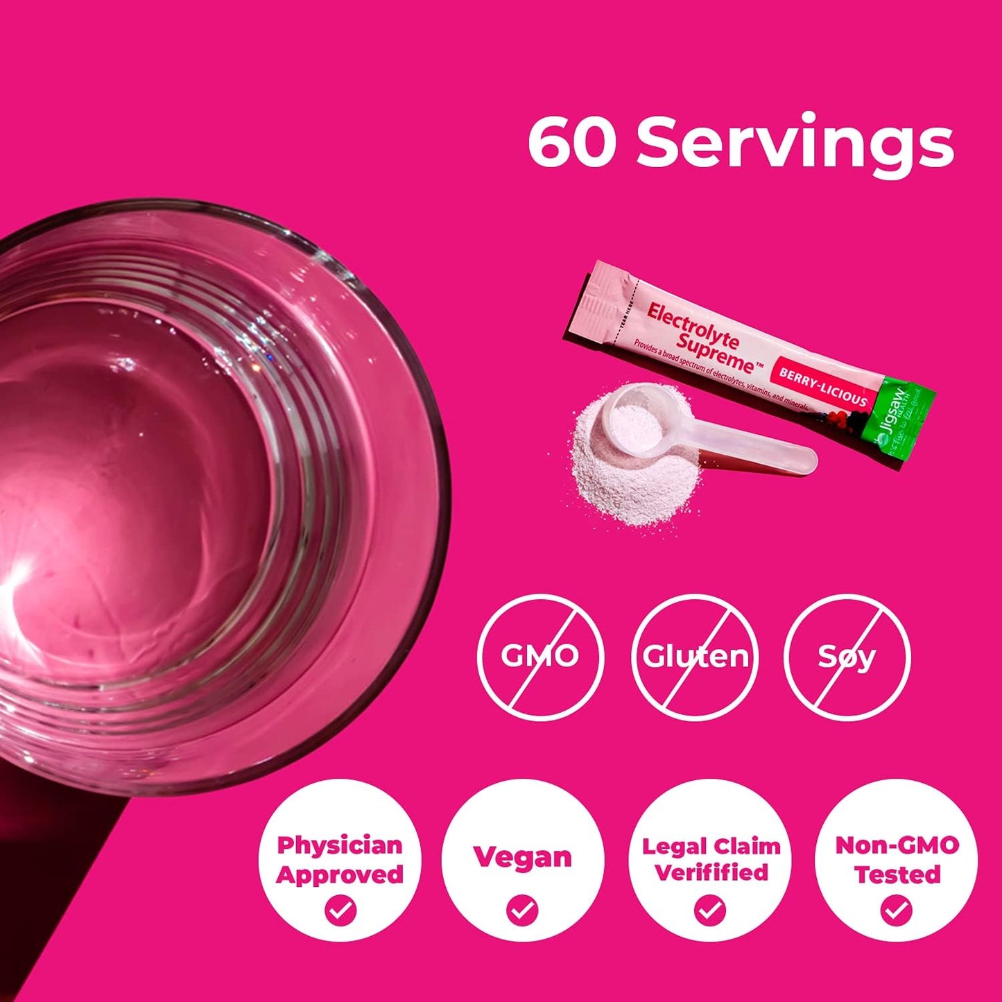 Berry-Licious Electrolyte Supreme Powder with Broad Spectrum Minerals | 60 Servings Jar