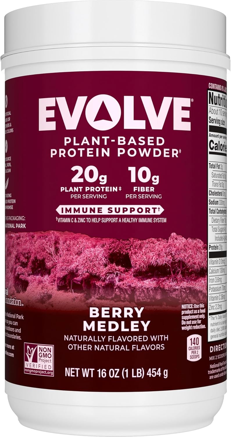 Berry Medley Evolve Protein Powder - 20g Protein, 1lb