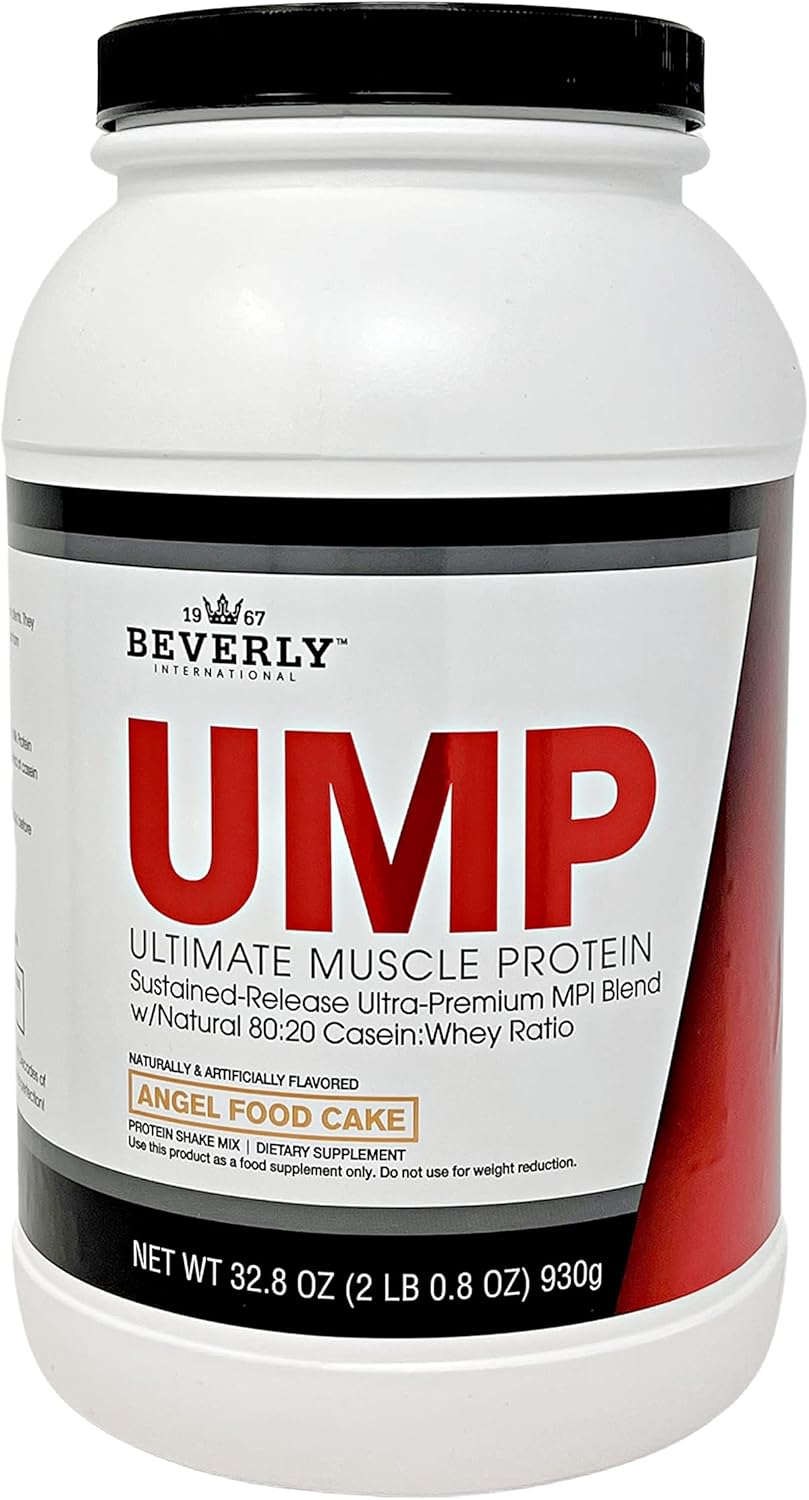 Beverly International UMP Angel Food Cake Protein Powder - Lean Muscle Builder with Easy Digestion (32.8 oz)