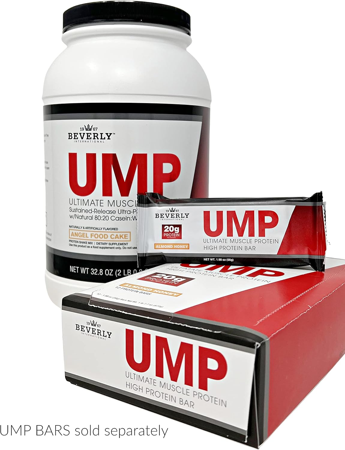 Beverly International UMP Angel Food Cake Protein Powder - Lean Muscle Builder with Easy Digestion (32.8 oz)