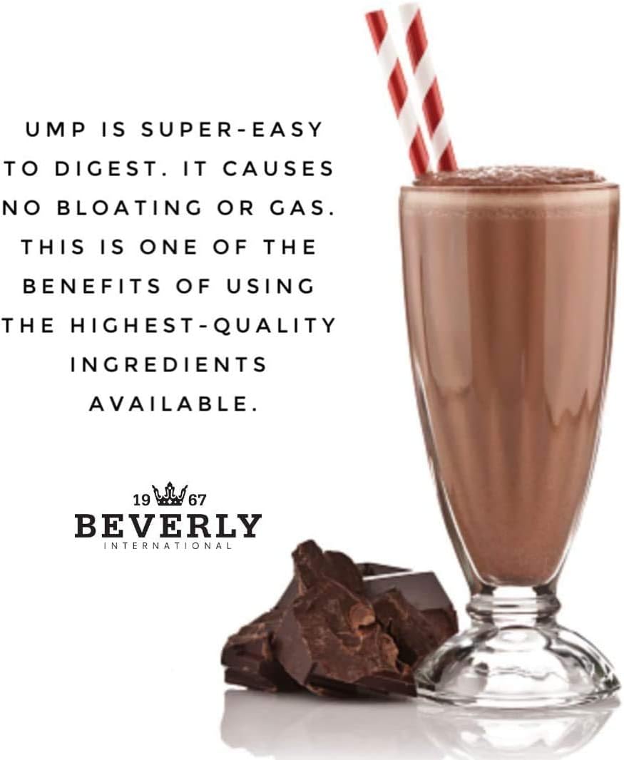 Beverly International UMP Protein Powder, Rocky Road Flavor - Lean Muscle with Whey-Casein Ratio - Digestive Friendly - 2lb Container