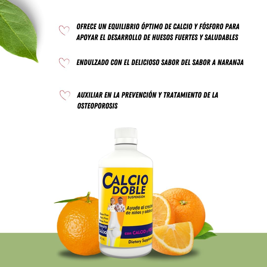 Beyodexa B Calcio Doble for Kids and Teens with Calcium and Phosphorus, 11.5 fl oz
