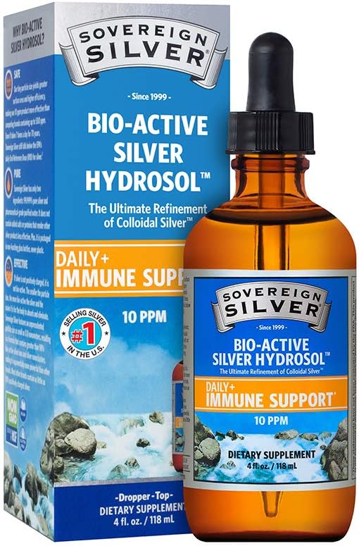Bio-Active Silver Hydrosol Family Bundle for Immune Support - Dropper & Fine Mist - 4 oz & 2 oz