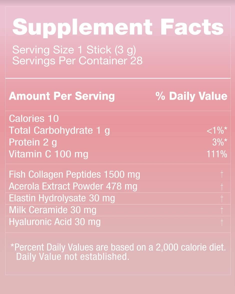 BIO Collagen 300 Light for Bright Skin - 1,500mg Low Molecular Weight Fish Peptides (28 Packets)