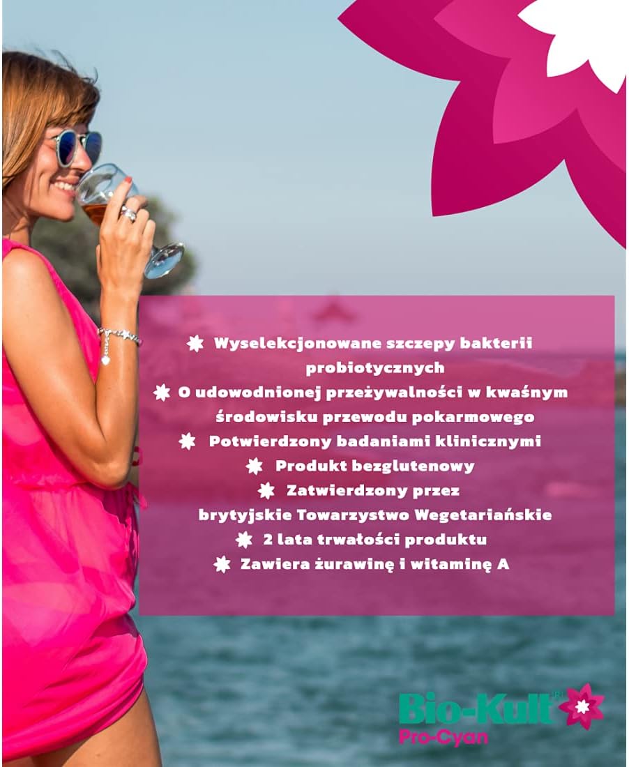 Bio-Kult Pro Cyan Capsules - 45 Easy-to-Swallow Capsules for Gut Health