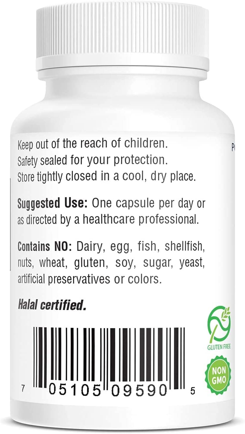 Bio-Tech Pharmacal B2-400 Capsules - Natural Supplement for Clarity & Productivity - Dairy, Fish, Gluten, Peanut, Shellfish, GMO, & Soy-Free - No Artificial Colors, 100ct