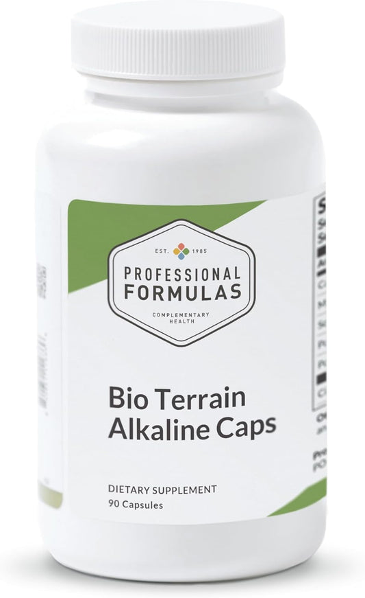 Bio Terrain Alkaline Formula - Supports Healthy Terrain & Ion Balance - Vegetarian, Gluten-Free - 90 Capsules