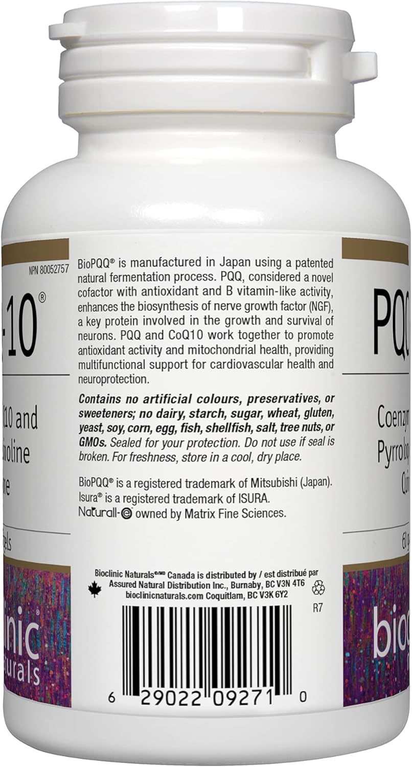 Bioclinic Naturals CerebroVital PQQ-10 Softgels - 60 Count