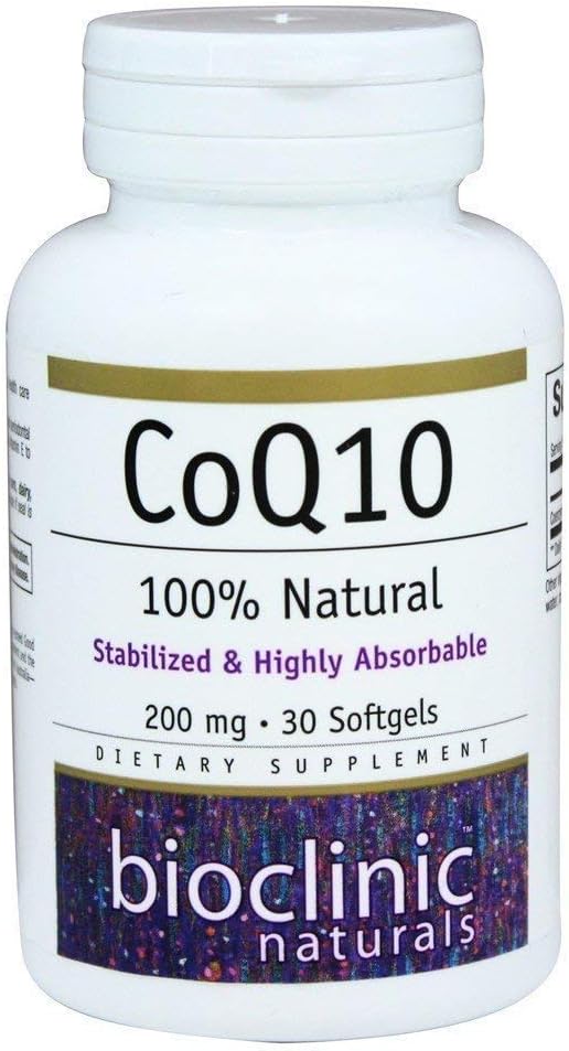 Bioclinic Naturals CoQ10 200 mg Softgels for Cardiovascular Health - 30 Count