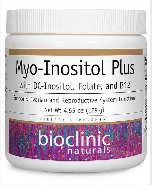 Bioclinic Naturals Myo-Inositol Powder - 129g for Hormonal Balance and Overall Wellness