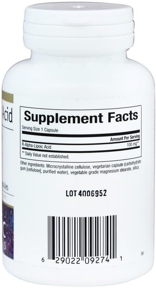 Bioclinic Naturals R-Alpha-Lipoic Acid 100mg - 60 Vegetarian Capsules