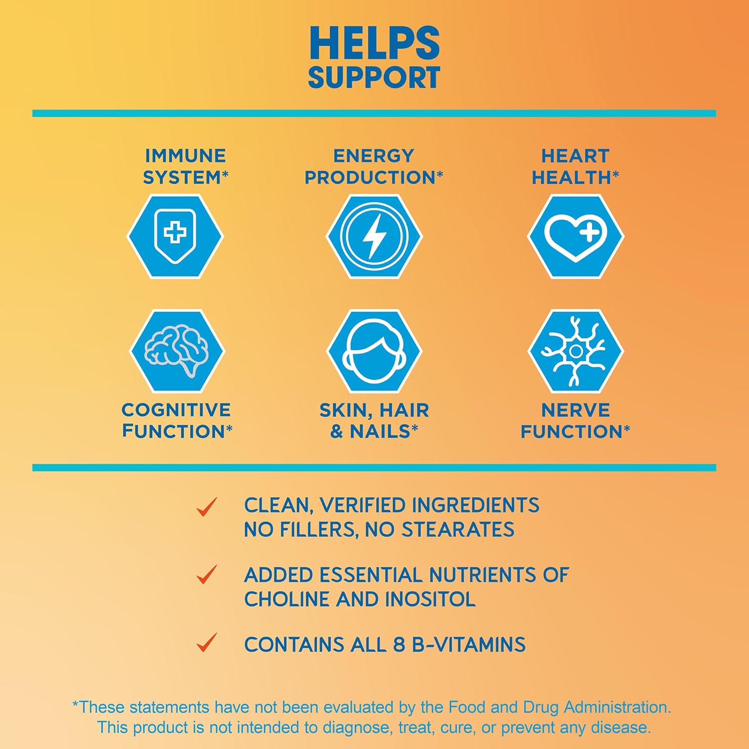 BioEmblem Vitamin B-Complex and Probiotics Supplement for Men and Women - Supports Energy, Immunity, and Digestive Health