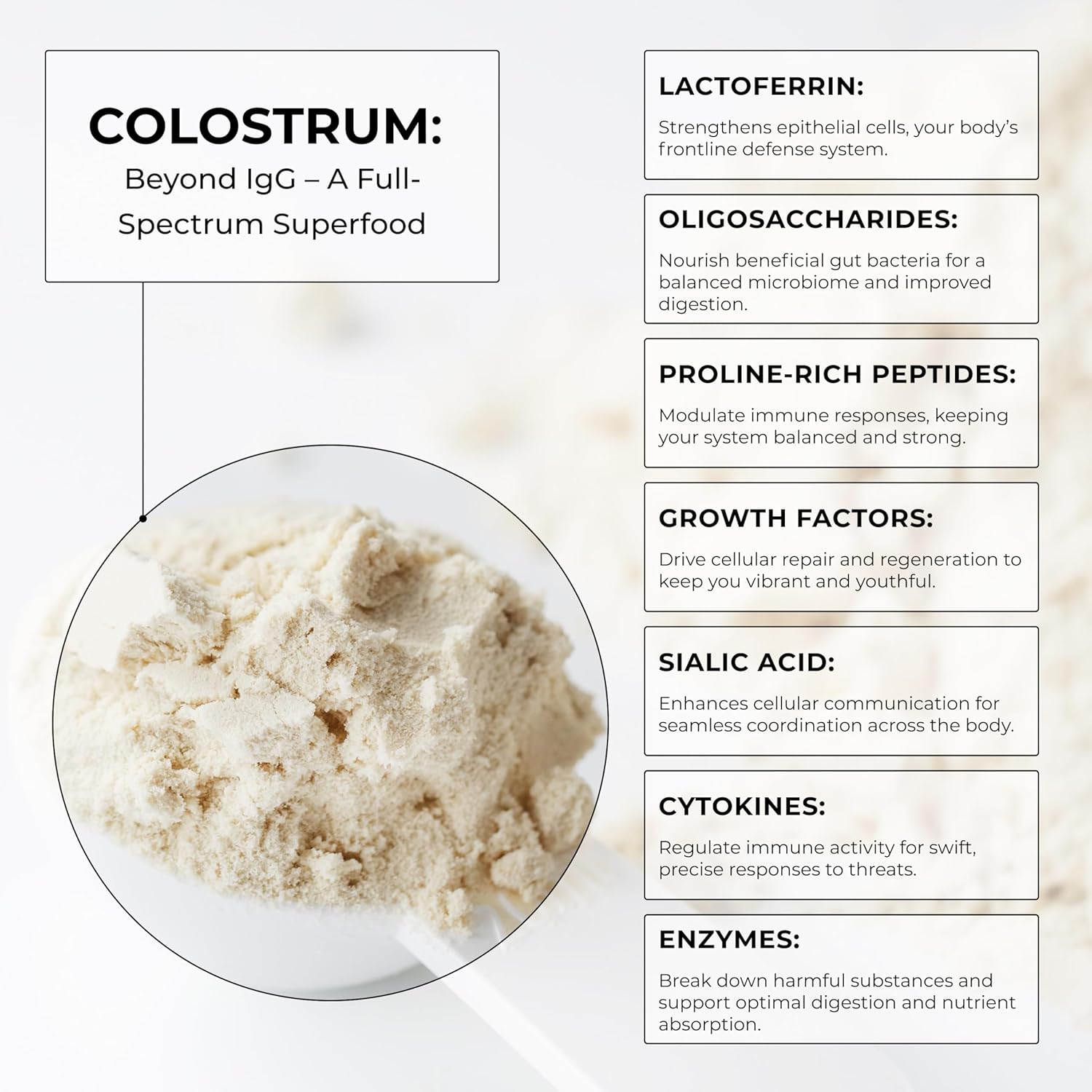 BIOFEMA Colostrum Powder: Superfood for Gut Health, Immune Support, Recovery, Skin, Hair & Nails