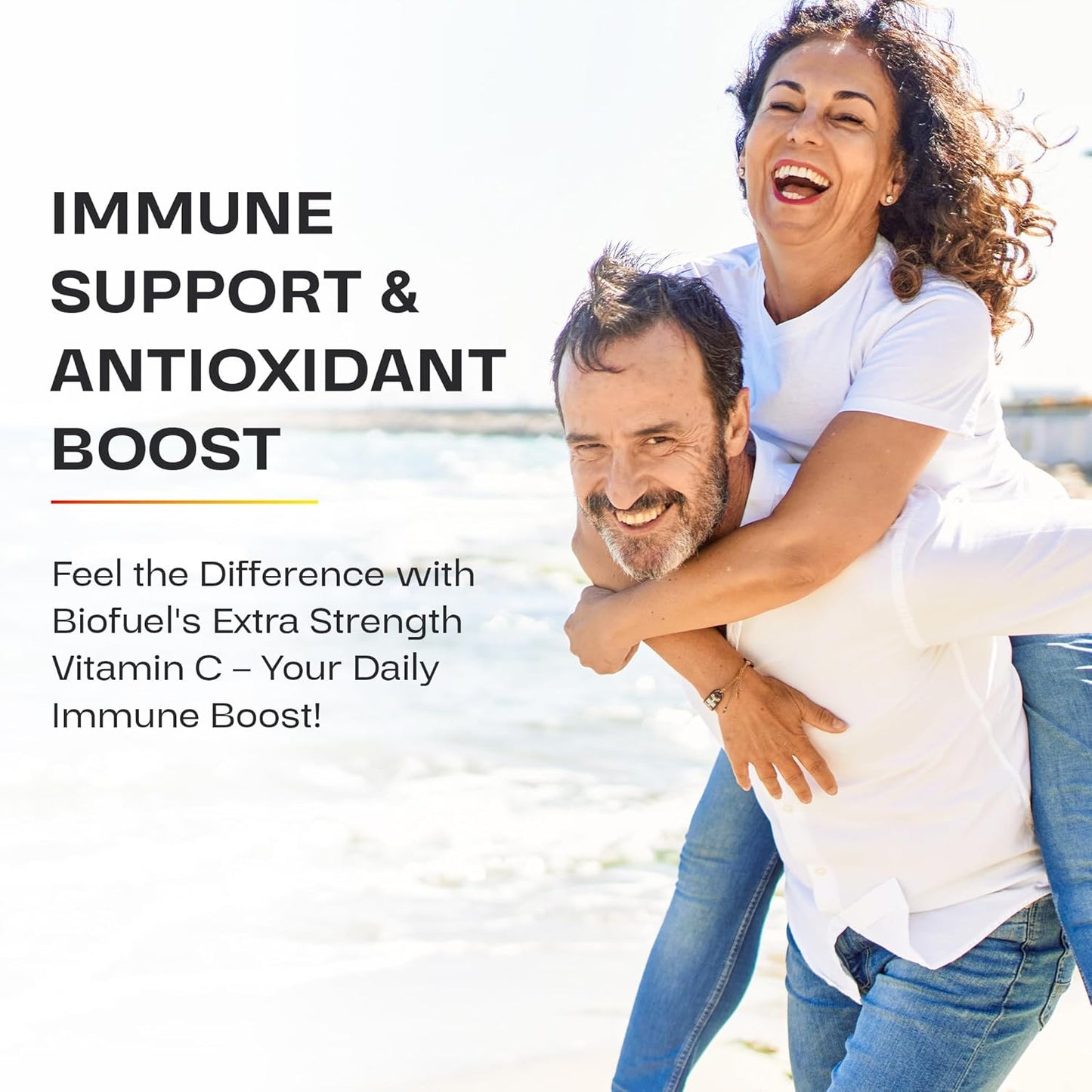 Biofuel Vitamin C Chewable Tablets - 1000mg, 50 Servings, Natural Strawberry Flavor, Immune Support & Antioxidant Boost
