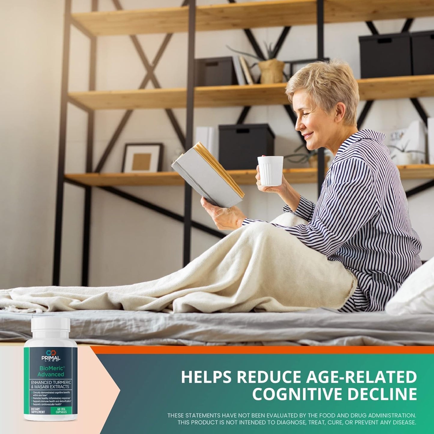 BioMeric Advanced Capsules with Turmeric Curcumin & Wasabi Extracts - 60 Count