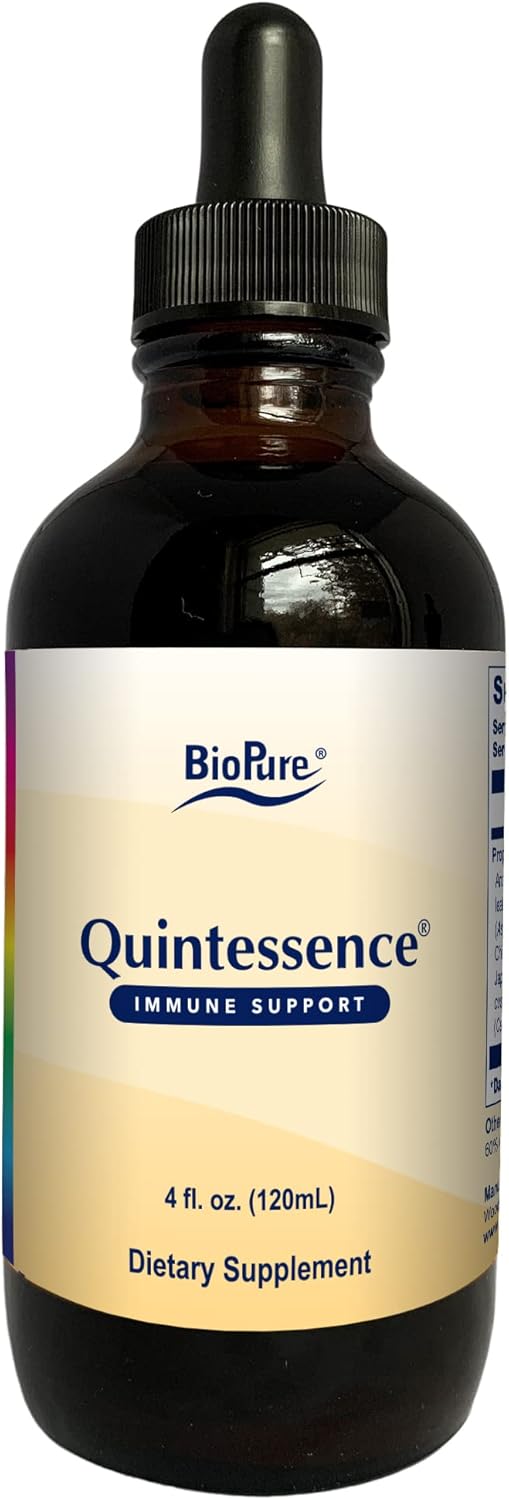 BioPure Quintessence Herbal Tincture - Immune & Lymphatic Support with Astragalus & Japanese Knotweed - 4 fl oz
