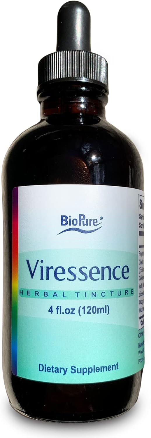 BioPure Viressence Herbal Tincture - Synergistic Blend of 9 Botanical Extracts for Immune Support & Overall Wellness - 4 fl oz