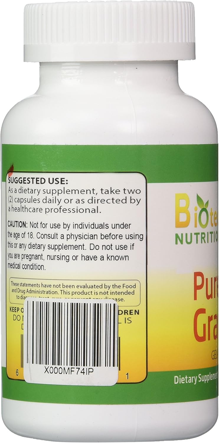 Biotech Nutritions Graviola 100% Pure 1300mg Per Serving - 120 Capsules - Annona muricata