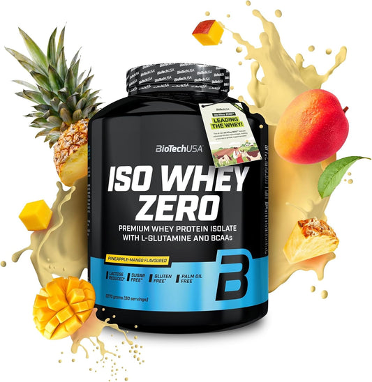 BiotechUSA Iso Whey Zero Protein Powder 2.27kg Pineapple Mango Flavor