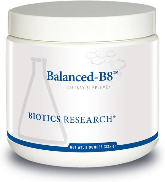 Biotics Research Balanced B8 Powder: Myo-inositol & D-chiro-inositol 40:1 Ratio for Women's Health, Neural Communication, Fat Metabolism, Vascular Health, Hair Growth - 8 ounces