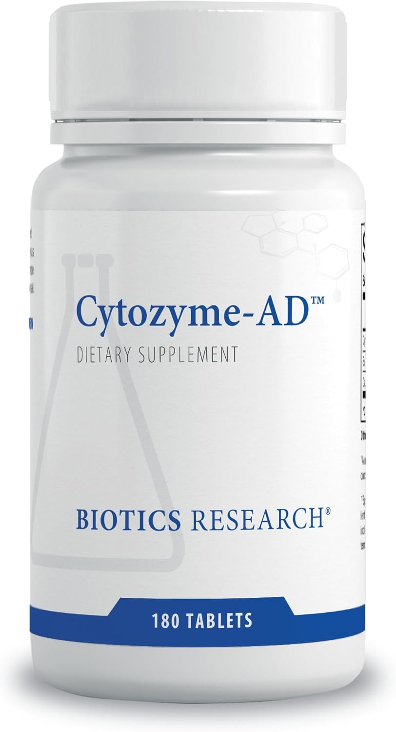 Biotics Research Cytozyme AD 180 Tablets for Energy Support and Calmness