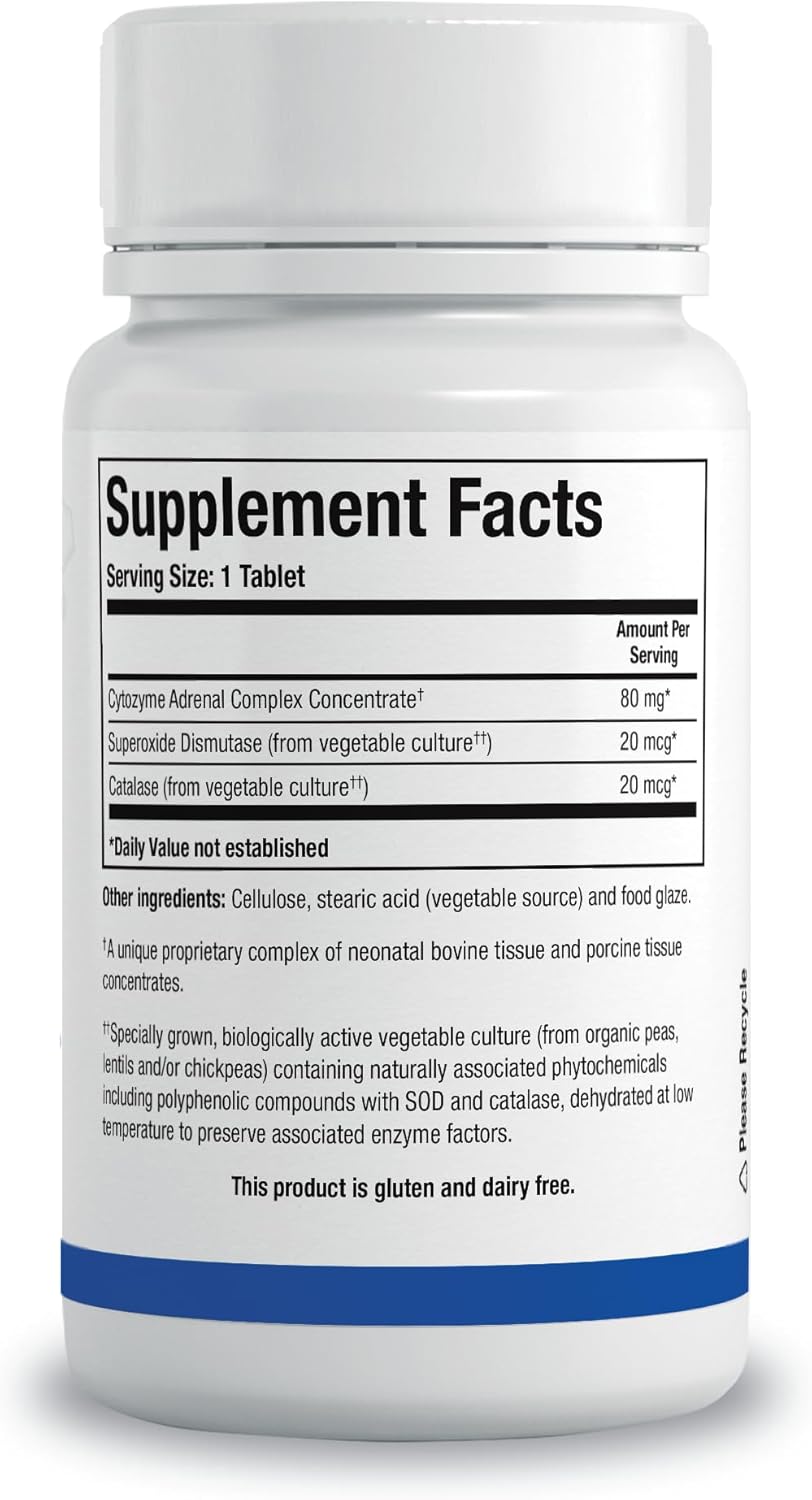 Biotics Research Cytozyme AD 180 Tablets for Energy Support and Calmness