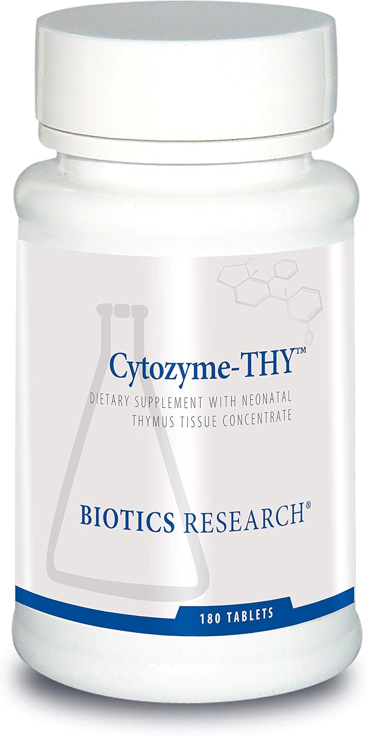 Biotics Research Cytozyme Thy Neonatal Thymus Concentrate - Immune System Support Supplement, 180 Tablets