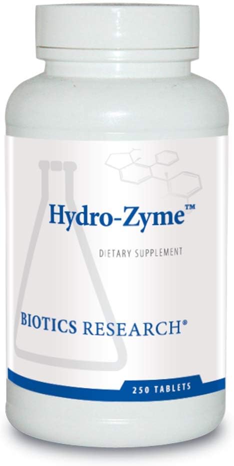 Biotics Research Hydro Zyme Digestive Support with Betaine HCl for Healthy Gastric pH - 250 Tablets