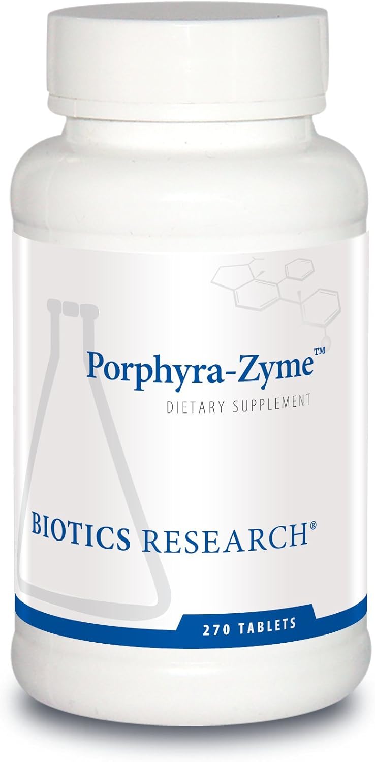 Biotics Research Porphyra Zyme Chlorophyll Concentrate 270Tabs - Enhances Detoxification with High Heavy Metal Binding Capacity