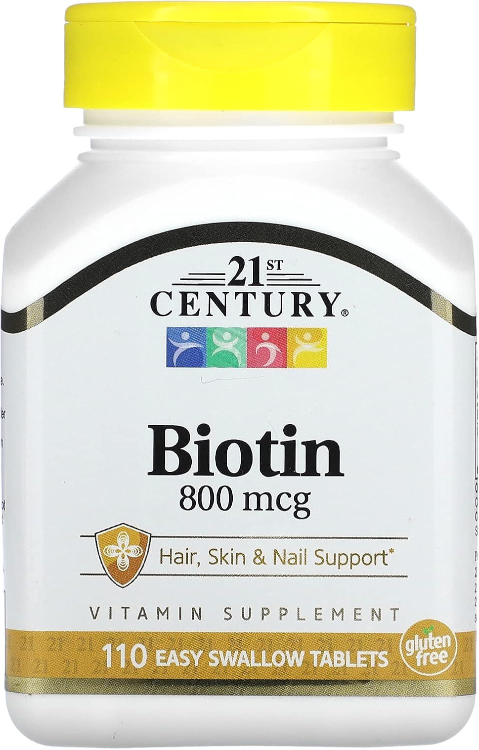 Biotin 800 mcg Tablets for Hair, Skin, and Nails - 110 Count