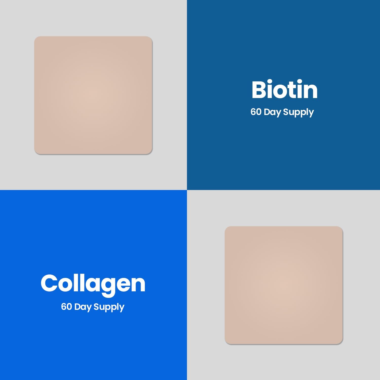 Biotin Collagen Hair Skin Nail Patches - 60 Day Supply, Self Adhesive Time Release Patch, 8-10 Hours - Veru Wellness Lifestyle Duo