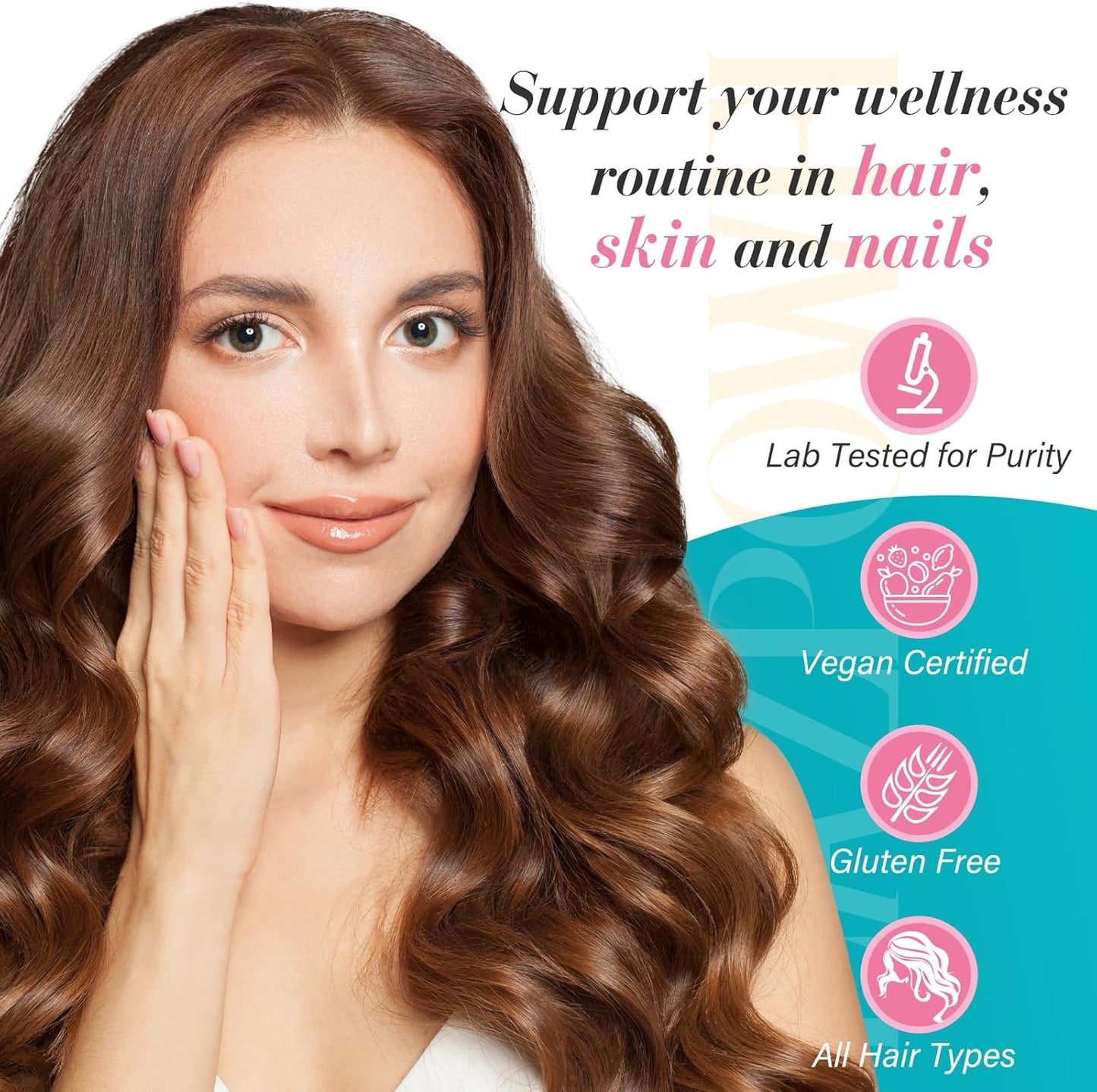 Biotin Gummies for Hair Skin and Nails Growth - Vegan Vitamin B7 Supplement for Men & Women - 120 Day Supply - Raspberry Flavor - BoostGo Australia