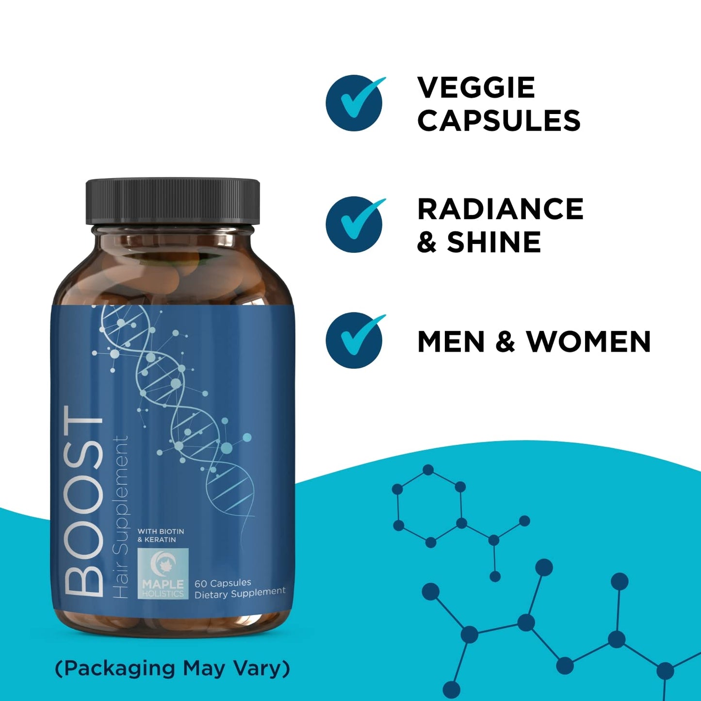 Biotin Hair Growth Set with Rosemary, Collagen - Volumizing Shampoo, Conditioner, Supplement Kit for Thickening Hair