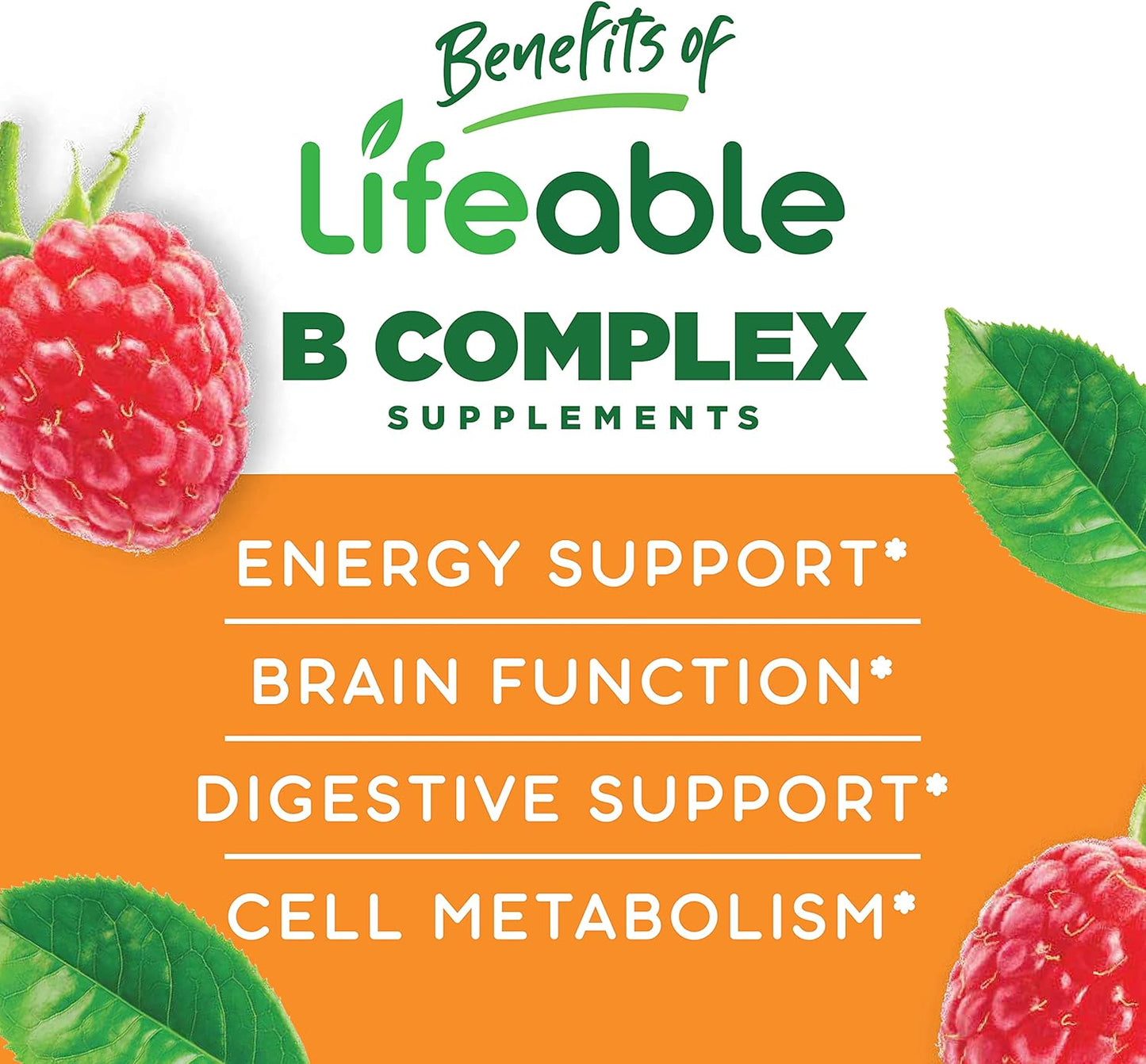 Biotin Kids + B Complex Gummies Bundle - VitaWorks Lifeable, Gluten Free, GMO Free, Chewable Vitamin Supplement