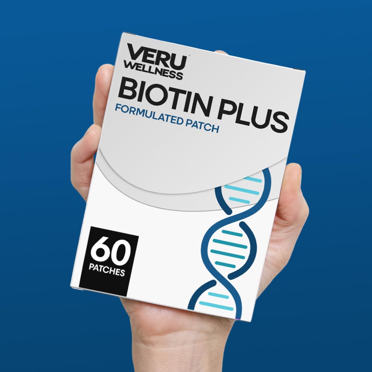 Biotin Plus Collagen Daily Patch - Self-Adhesive Time Release (60 Day Supply)